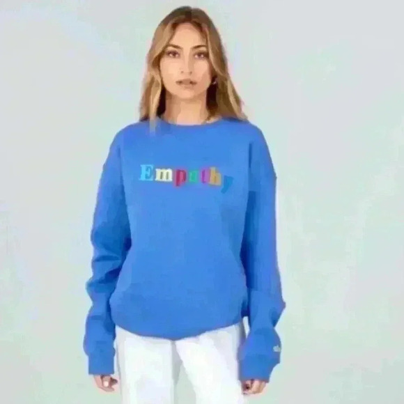 MAYFAIR‎ GROUP EMPATHY ALWAYS CREWNECK OVERSIZED SWEATSHIRT ONE SIZE PLUS - Picture 1 of 6